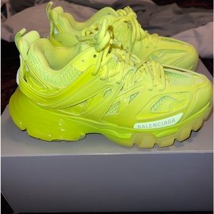 Womens lime authentic balenciaga sneakers